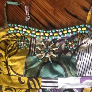 Patchwork pattern dress